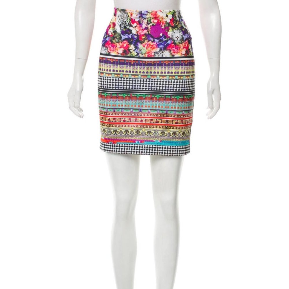 Clover Canyon Bengal Tigers Neoprene Skirt, Small